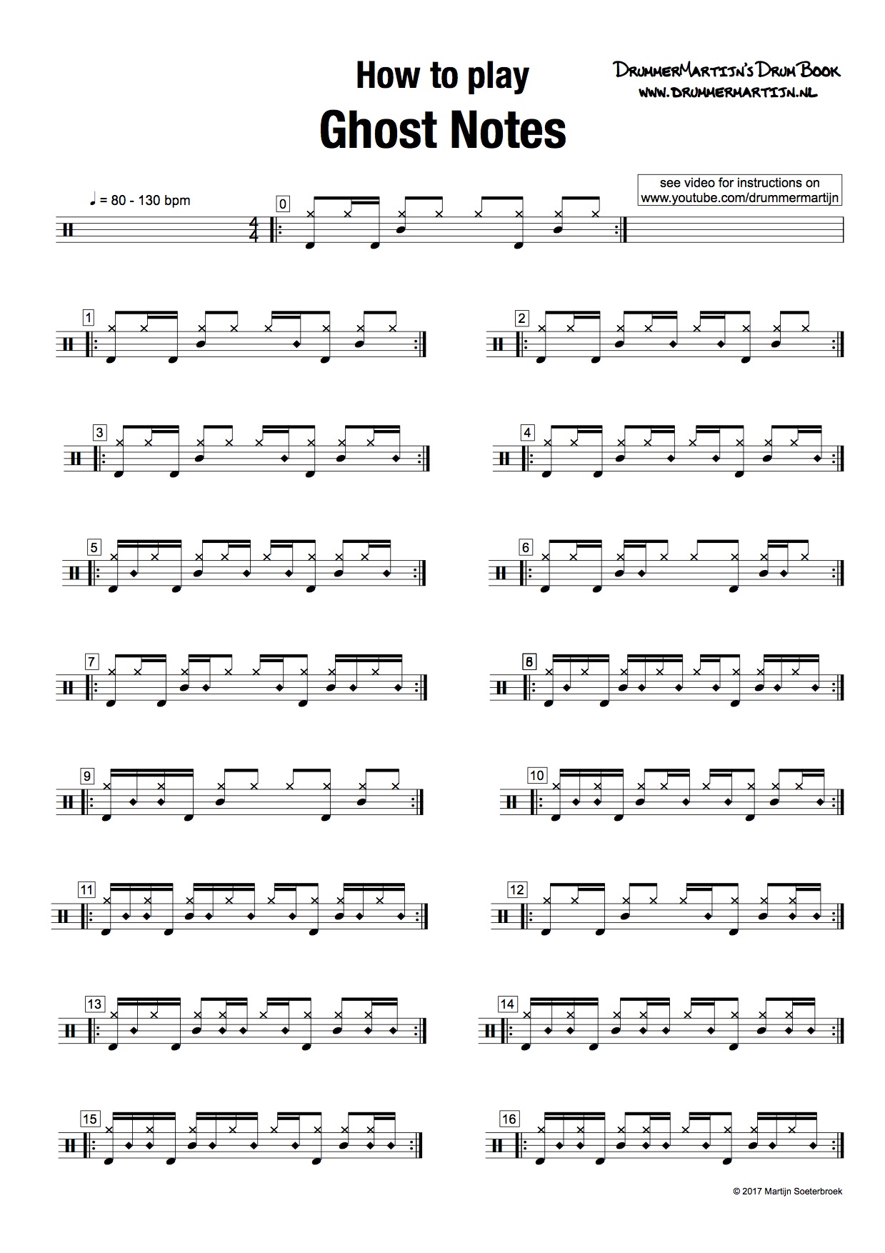FREE drum transcriptions DrummerMartijn